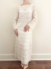 Load image into Gallery viewer, Vintage 1950s White Mexican Wedding Slip Dress (M)