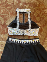Load image into Gallery viewer, Black Sequin Bejeweled Burlesque Dance Set (S)