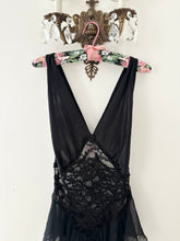 Load image into Gallery viewer, Black Swan Lace Tutu Slip Dress (L)