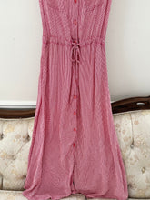 Load image into Gallery viewer, 1990s Vintage Red and White Gingham Dress (S)