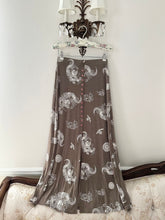 Load image into Gallery viewer, 90s Dragon Button Down Midi Skirt (XS)