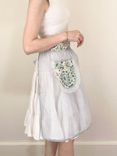 Load image into Gallery viewer, 1950s Blue and White Paisley Apron
