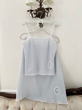 Load image into Gallery viewer, 1960s Blue Lace Trim Silky Pajama Set (L)