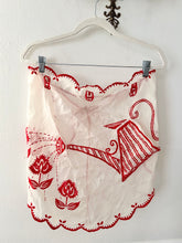 Load image into Gallery viewer, 1940s Red Watering Can Gardening Apron