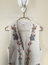 Load image into Gallery viewer, Cotton Crochet Colorful Floral Embroidered Vest