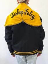 Load image into Gallery viewer, 1985 Bishop Foley Venturettes Varsity Cheerleading Letterman Jacket (S)