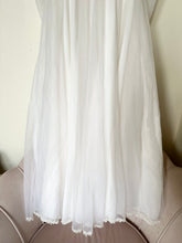 Load image into Gallery viewer, 70s Embroidered Lace Puff Sleeve Victorian Style Wedding Dress (XS/S)