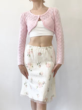 Load image into Gallery viewer, Blushing Rose Linen Skirt (XS)