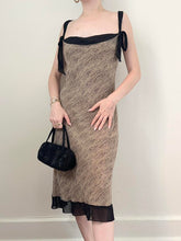 Load image into Gallery viewer, Vintage Y2K Pure Silk Novelty Print Dress (M)