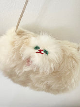 Load image into Gallery viewer, 1940s 1950s White Ivory Kitten Fur Hand Muff