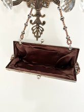 Load image into Gallery viewer, 90s Brown Beaded Sequin Shoulder Bag