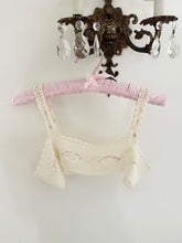 Load image into Gallery viewer, Antique Edwardian Crochet Colorful Floral Embroidered Yoke Collar