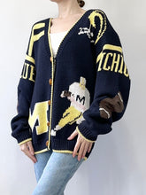 Load image into Gallery viewer, 80s Michigan Wolverines Football Cardigan (L)