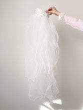 Load image into Gallery viewer, 70s Embroidered Lace Puff Sleeve Victorian Style Wedding Dress (XS/S)