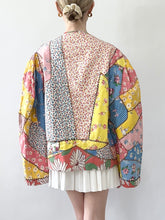 Load image into Gallery viewer, Hand Made Rainbow Patchwork Bed Jacket (M/L)