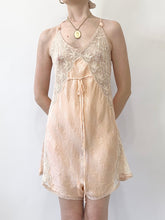 Load image into Gallery viewer, 1920s Peach Silk Step In (S/M)