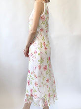 Load image into Gallery viewer, Pink Floral 1990s Slip Dress (XXS)