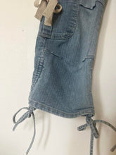 Load image into Gallery viewer, Ballet Baby Low Rise Cargo Denim Bow Capris (34”)