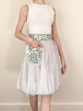 Load image into Gallery viewer, 1950s Blue and White Paisley Apron