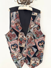 Load image into Gallery viewer, Rare 90s Vintage Romance Novel Tapestry Vest (S/M)