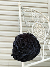 Load image into Gallery viewer, Vintage Y2k 2000s Black Rose Handbag Purse