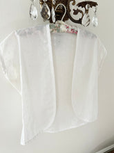 Load image into Gallery viewer, White Cotton Eyelet Vintage Bolero Vest (S)