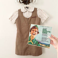 Load image into Gallery viewer, 1970s Girl Scout Brownies Uniform Dress Set (XXS, Girls 8)