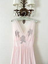 Load image into Gallery viewer, Baby Pink Vintage 1950s Nightgown Slip Dress (S)