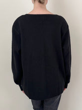 Load image into Gallery viewer, Silk Angora Blend Floral Beaded Cardigan (L)