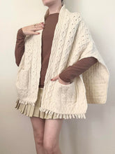 Load image into Gallery viewer, Pure Merino Wool Irish Poncho (OS)