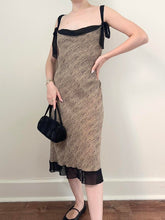 Load image into Gallery viewer, Vintage Y2K Pure Silk Novelty Print Dress (M)