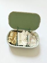 Load image into Gallery viewer, Vintage Gloves Collection in Blue Quilted Satin Boxes