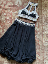 Load image into Gallery viewer, Black Sequin Bejeweled Burlesque Dance Set (S)