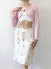Load image into Gallery viewer, Blushing Rose Linen Skirt (XS)