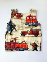 Load image into Gallery viewer, Vintage Hand Made Firefighter Novelty Skirt & Top Set (S/M)