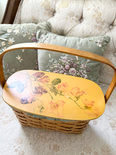 Load image into Gallery viewer, 1950s Handmade Floral Rose Basket Purse