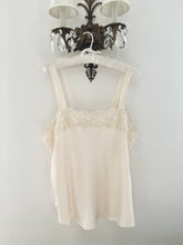 Load image into Gallery viewer, Pure Silk Cream Pearl Embellished Camisole (1X)