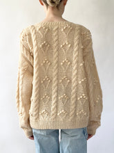 Load image into Gallery viewer, Hand Knit Mohair Pom Pom Sweater (M)