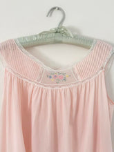 Load image into Gallery viewer, Pink Vintage 1970s Embroidered Nightgown Dress