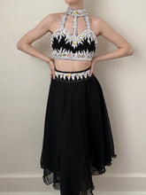 Load image into Gallery viewer, Black Sequin Bejeweled Burlesque Dance Set (S)