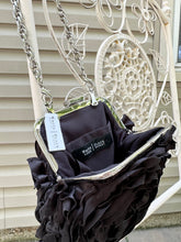 Load image into Gallery viewer, Vintage Y2k 2000s Black Rose Handbag Purse