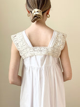 Load image into Gallery viewer, Antique Edwardian Crochet Floral Yoke Collar
