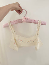 Load image into Gallery viewer, Antique Edwardian Crochet Colorful Floral Embroidered Yoke Collar