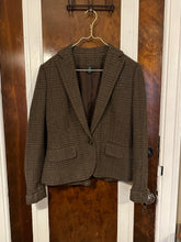 Load image into Gallery viewer, Vintage Wool Ralph Lauren Brown Plaid Blazer (8)