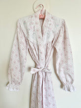 Load image into Gallery viewer, Pink & Green Dainty Floral Cotton Lace Trim Robe (XS)