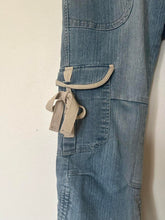 Load image into Gallery viewer, Ballet Baby Low Rise Cargo Denim Bow Capris (34”)