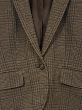 Load image into Gallery viewer, Vintage Wool Ralph Lauren Brown Plaid Blazer (8)