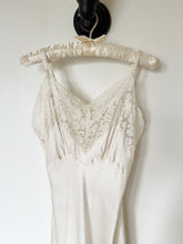Load image into Gallery viewer, 1930s 1940s Silk Bias Cut Lingerie Slip Dress (S)