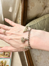 Load image into Gallery viewer, Genuine 1950s Vintage Disney Silver Tone Charm Bracelet