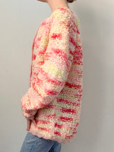 Load image into Gallery viewer, 60s Sunset Hand Knit Italian Cardigan Sweater (M)